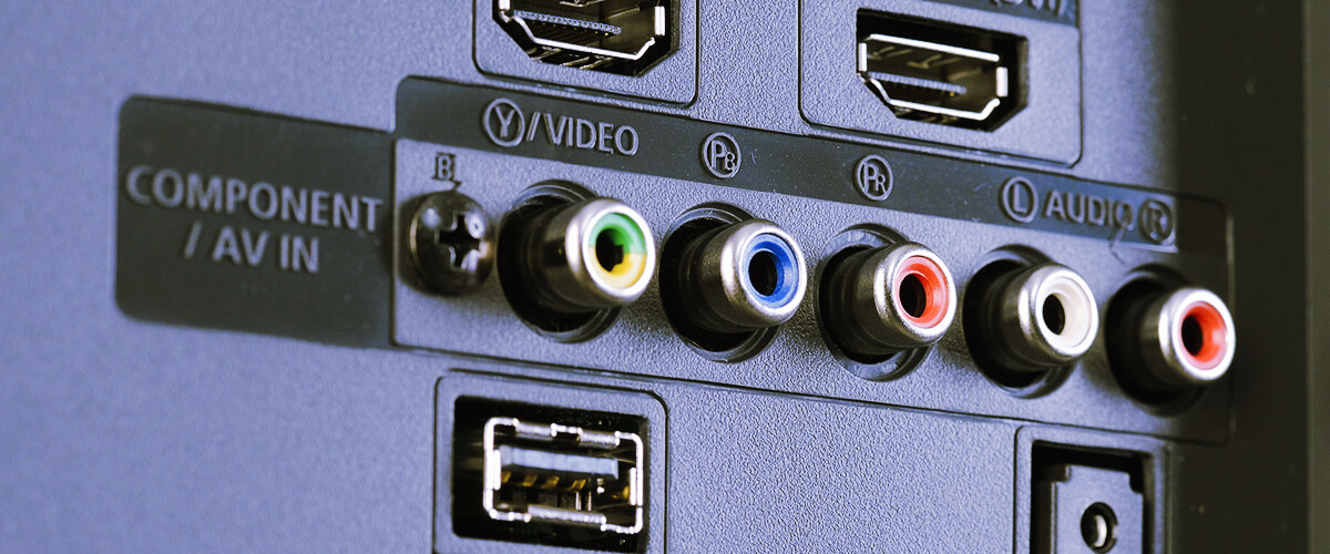 connecting AV receiver to TV via component/composite inputs