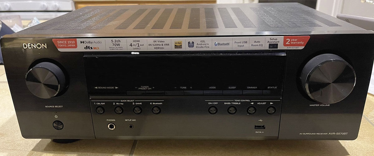 Denon AVR-S570BT sound