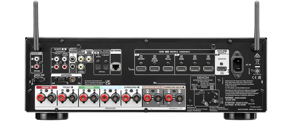 Denon AVR-S760H specifications