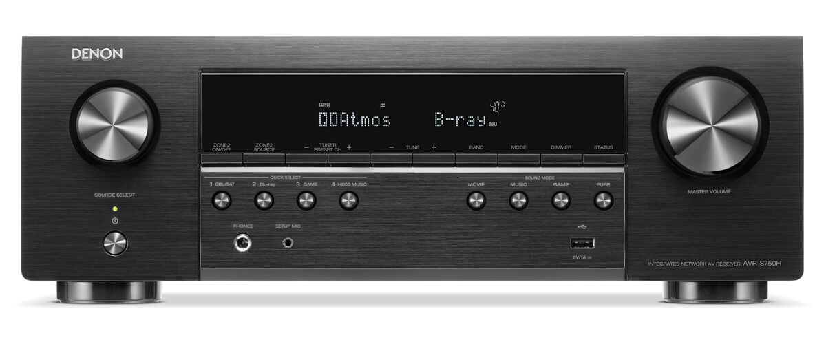 Denon AVR-S760H audio and video features