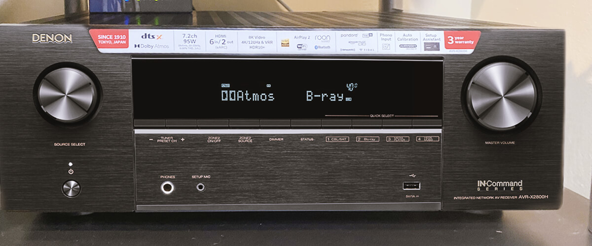 Denon AVR-X2800H sound