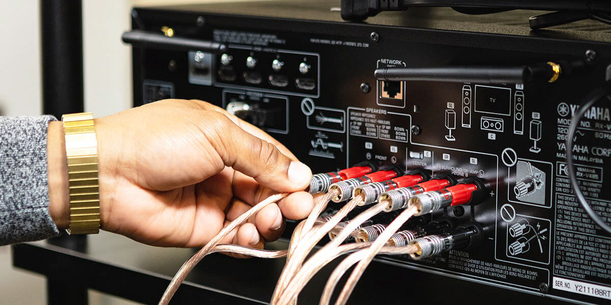 how to connect speaker wire to receiver