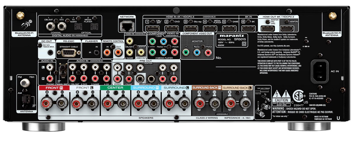 Marantz SR5015 back