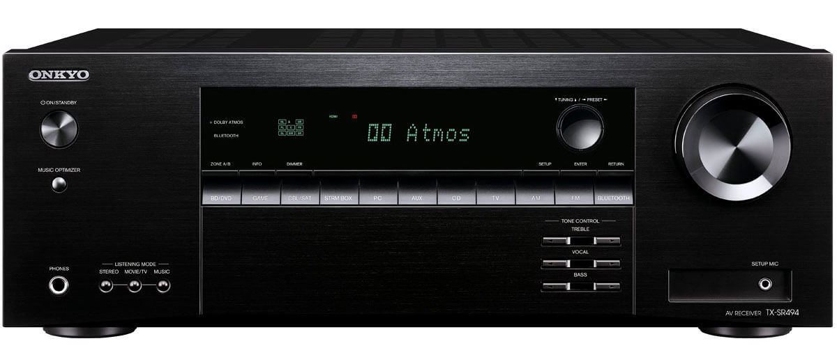 Onkyo TX-SR494 audio and video features