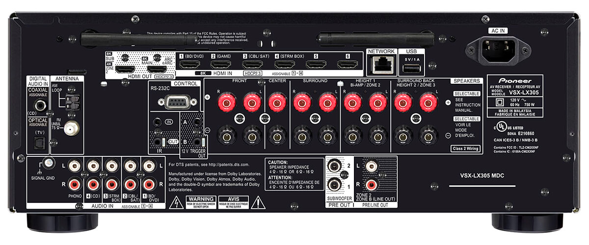 Pioneer Elite VSX-LX305 sound quality