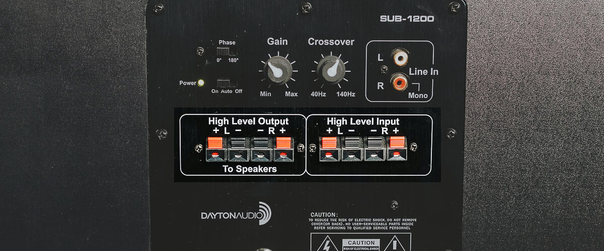 speaker-level input connections